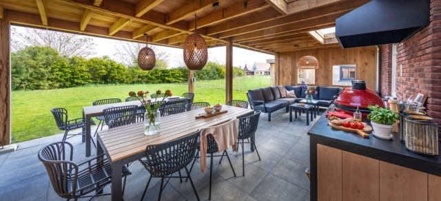 Premium Outdoor terrace Luxus ferienhaus in den Niederlanden Limburg Parc Maasresidence Thorn